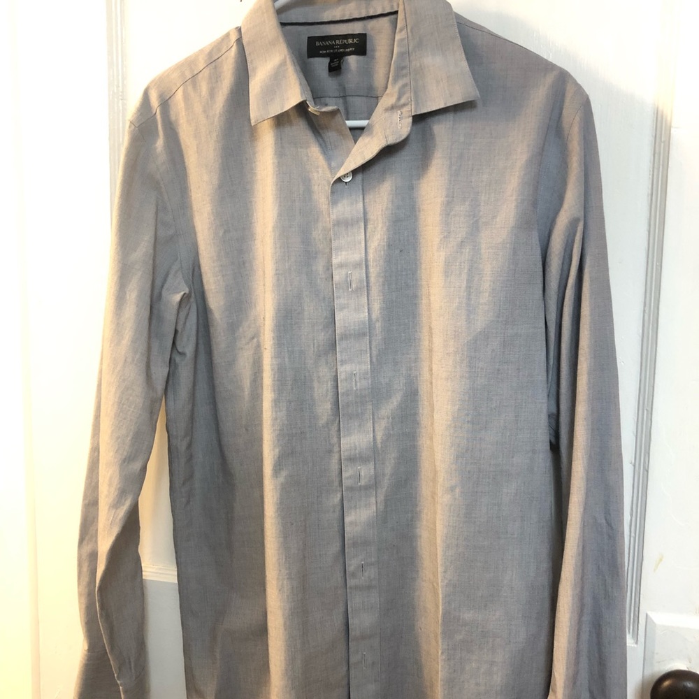 Banana Republic Non-Iron Standard Fit Grey